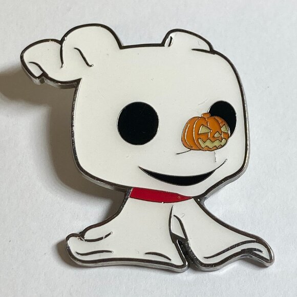 Disney Funko Pop Nightmare Before Christmas Zero Ghost Halloween Pin '20 Pumpkin - Picture 4 of 10